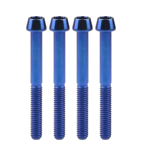 Miniatura 16 de Titanio Ti M6 x 10 16 18 20 25 30 35 40 45 50 55 60 2.559 in Allen - Tornillos hexagonales de 2.559 in, tornillos cónicos, paquete de 4