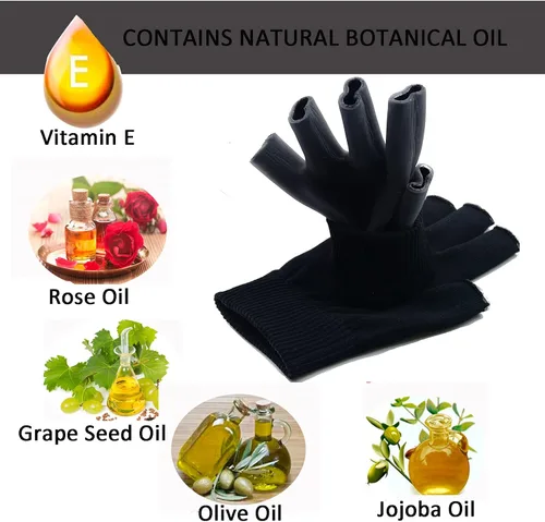 Miniatura 3 de Guantes de gel hidratante para aliviar el eccema y las manos secas, ásperas y agrietadas, forro de gel termoplástico con aceites esenciales
