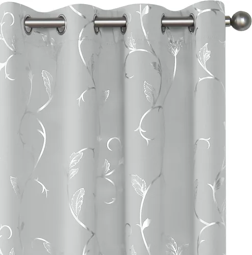 Miniatura 22 de BUHUA Cortinas Opacas de 63 Pulgadas de Largo, 2 Paneles con Aislamiento Térmico, Tratamiento de Ventana para Dormitorio, Cortinas Oscurecedoras