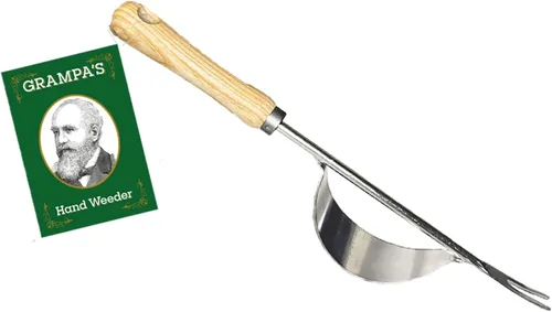 Herramienta de desbrozadora manual de Grampa's – La herramienta perfecta para quitar malas hierbas y jardín – Diseño único duradero de palanca con