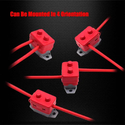 Miniatura 6 de Ampper Disyuntor de reinicio automático de 12 V a 24 V CC con perno de cubierta para automóviles y más (50 A, 2 piezas)