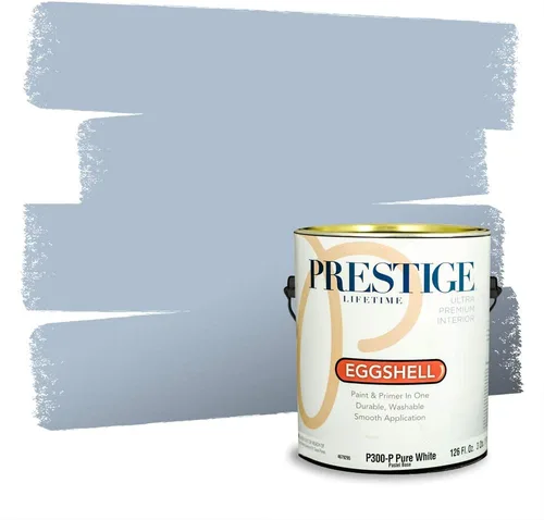 Miniatura 254 de Pintura Exterior + imprimación PRESTIGE, todo-en-uno, 1 galón, acabado mate, color comparable al Valspar* Royal Gray* VS151-Gris real