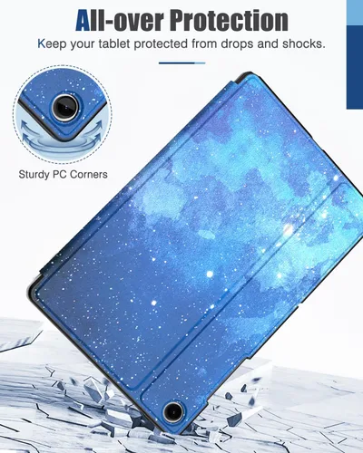 Miniatura 5 de MoKo Funda para Samsung Galaxy Tab A9 Plus de 11 pulgadas 2023, Carcasa Protectora Trasera Delgada de Visualización Multi-Ángulo