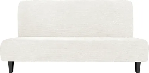 Miniatura 23 de Easy-Going - Funda elástica para futón, cubierta para sofá cama sin brazos, protector de muebles sin reposabrazos con parte inferior elástica