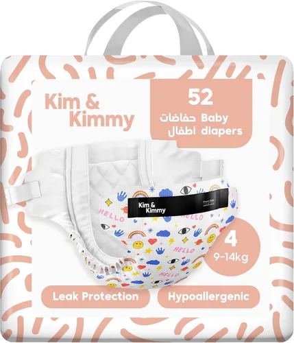 Miniatura 9 de Kim & Kimmy Pañales ecológicos, talla 2, 9-18 libras, 72 pañales – Protección contra fugas de 12 horas, sin erupciones, hipoalergénicos, ultrasuaves