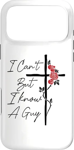 Miniatura 22 de I Can't But I Know A Guy Jesus Cross Flowers Case for iPhone 17