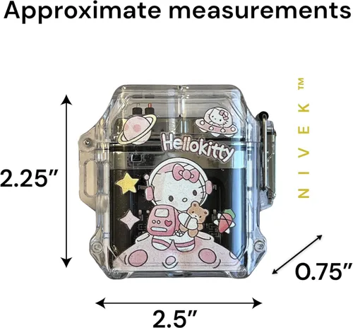 Miniatura 6 de NIVEK Kuromi - Encendedor de carga USB transparente de doble arco, impermeable, recargable, luz de gatito KT, melodía de gato, japonés, kawaii
