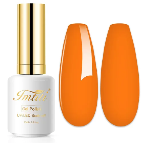 Miniatura 34 de Esmalte de uñas de gel con purpurina, 0.5 fl oz, color rosa brillante, de remojo, con LED, UV, kit de esmalte de uñas de gel para manicura en salón