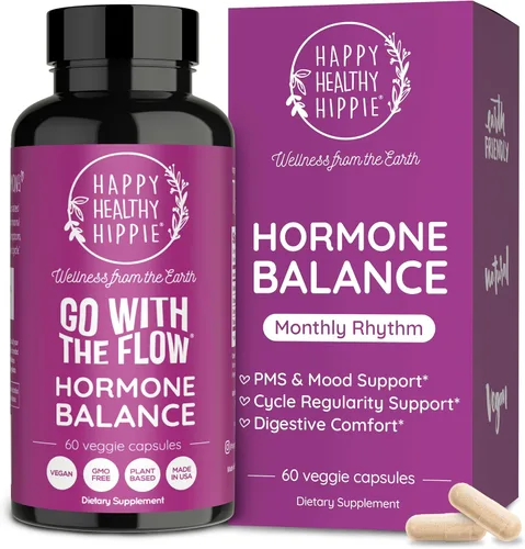 Miniatura 10 de Go with The Flow - Balance hormonal para mujeres (paquete de 3) Suplemento de apoyo para el síndrome premenstrual para mujeres Alivio hormonal