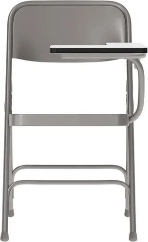 Miniatura 7 de Flash Furniture Silla plegable de acero Ralph Premium con brazo para tableta zurdo