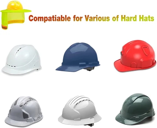 Miniatura 5 de Parasol para sombrero duro, visera de alta visibilidad para el cuello con tira reflectante, ala completa, hombre y mujer