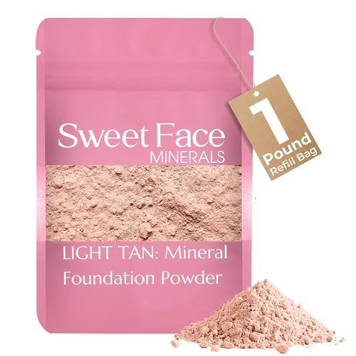 Miniatura 39 de Sweet Face Minerals - Recambio de polvo de base (BEIGE) (bolsa de 0.42 oz) por Sweet Face Minerals, polvo de maquillaje ligero y mineral suelto