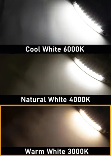 Miniatura 4 de Raycharm - Lámpara LED de porche de perfil bajo para RV y barco de 9.1", con haz de inundación enfocado de 40° hacia abajo, luz blanca cálida
