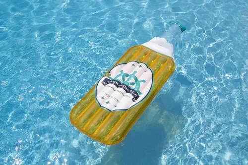 Miniatura 2 de Swimline Tumbona Inflable para Piscina Flotador de Piscina, Esterilla Divertido, Botella de Cerveza, Naranja
