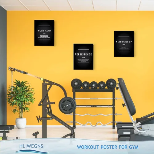 Miniatura 6 de Lienzo Motivacional Nunca Renuncies Arte de Pared, Frases de Inspiración Trabajar Duro Persistencia Recordatorio Decoración Afirmación Positiva
