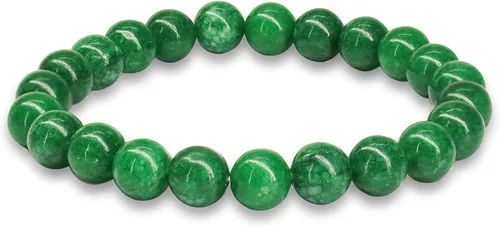 Miniatura 137 de Crystal Vibe Pulseras de cuentas de 0.315 in para mujeres y hombres, pulseras de cristal con piedras preciosas naturales, tamaño elástico ajustable