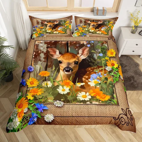 Miniatura 9 de Juego de funda de edredón de elefante bohemio para niños, tamaño individual, juego de ropa de cama de mandala bohemio de 2 piezas para decoración