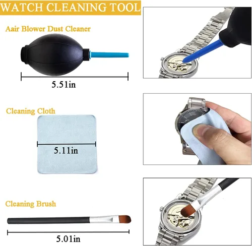 Miniatura 3 de Aokelily Kit de reparación de reloj, herramienta profesional de extracción de eslabones de correa de reloj, herramientas de repuesto de batería
