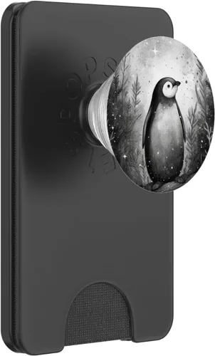 Miniatura 7 de PopSockets PopGrip estándar de pingüino floral vintage