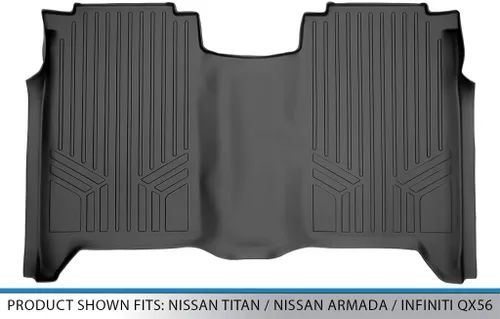 Miniatura 3 de SMARTLINER Alfombrillas de piso de ajuste personalizado para Nissan Titan 2004-2007