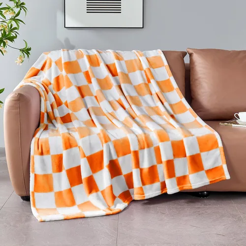 Miniatura 12 de Edenleaf Manta a cuadros rosa, manta de forro polar ultrasuave para sofá, cama y viajes, mantas de lujo para todas las estaciones, 50 x 60 pulgadas