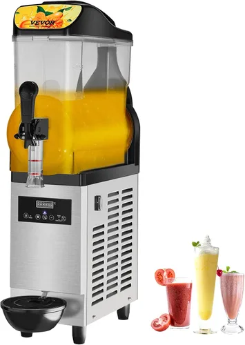 Miniatura 10 de VEVOR Máquina de granizado de 3 litros/100 onzas x 2 tanques para el hogar, no necesita hielo, fabricante de margaritas con autolimpieza