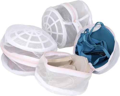 Miniatura 5 de Bolsa para brasier premium – Juego de 3 bolsas de malla para lencería delicada para la lavandería – Protege brasieres, ropa interior y prendas