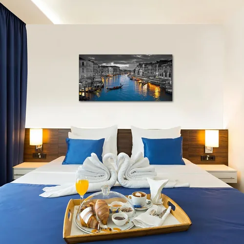 Miniatura 4 de LevvArts Lienzo de Italia para pared, hermoso paisaje del Gran Canal, impresiones fotográficas de horizonte de Venecia, póster para el hogar