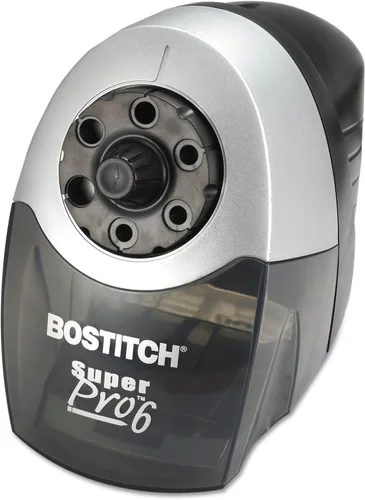 Miniatura 2 de Bostitch SuperPro 6 sacapuntas eléctrico comercial, 6 orificios, negro/plata (eps12hc)