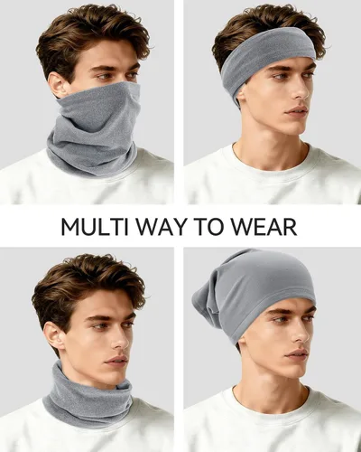 Miniatura 6 de LUOLIIL VOE Paquete de 4 Polainas de Cuello de Invierno, Polaina de Cuello para Esquí para Hombres y Mujeres, Suave Mascarilla de Forro Polar