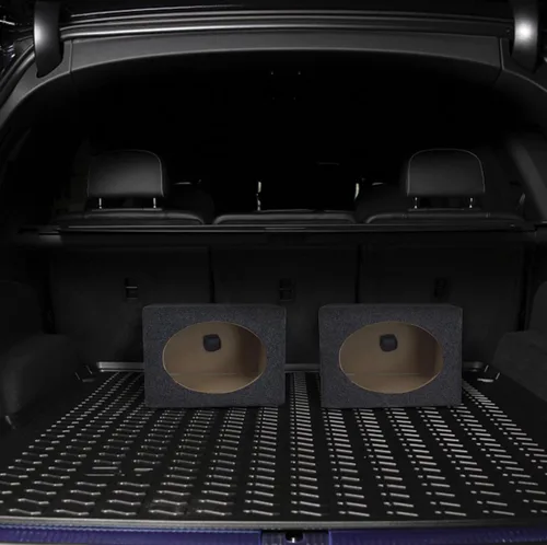 Miniatura 4 de Q Power Paquete de 2 cajas de altavoces de 6 x 9 pulgadas, estilo en ángulo, color negro, accesorios para sistema de sonido y estéreo