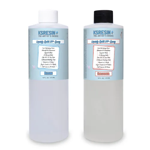 Miniatura 2 de Liquidy Split UV+ Epoxi de secado rápido La mejor resistencia a los rayos UV, secado rápido, alto brillo Epoxi de arte de montaje rápido