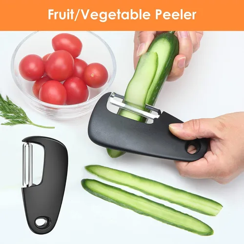Miniatura 5 de Pisol Juego de 6 utensilios únicos de cocina, ahorro de espacio, rallador de queso, abridor de botellas, pelador de frutas y verduras, cortador
