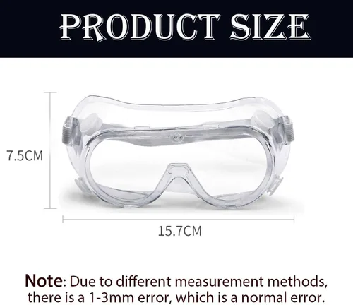 Miniatura 3 de Gafas de protección ajustables para pestañas y cejas, protectores de ducha, protectores para ojos post-LASIK, diseño compatible con gafas