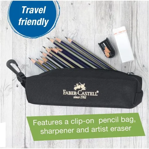 Miniatura 2 de Faber-Castell Creative Studio Art On-The-Go - Juego de bocetos de grafito - 15 lápices de dibujo y accesorios