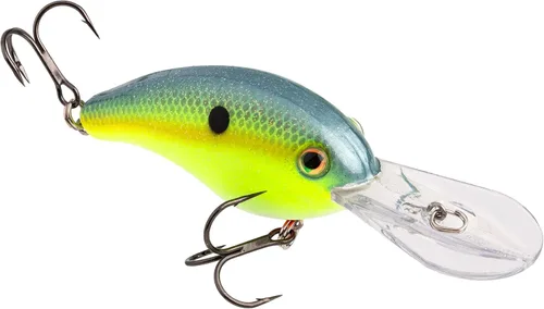 Strike King Pro Model 5XD Señuelo de pesca, crankbait de buceo profundo, pico curvado único, cámaras de sonajero flotantes, 5/8 onzas, inmersiones a