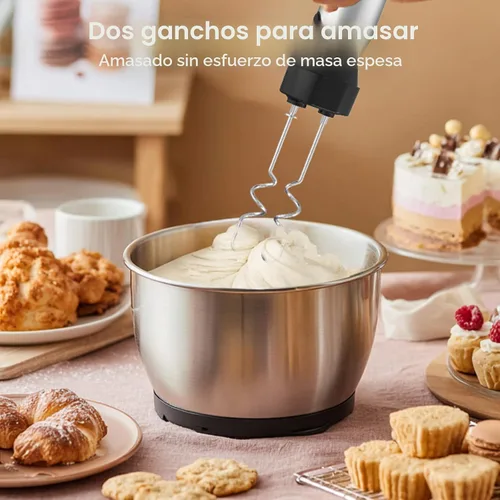 Miniatura 8 de Consciot - Batidora de mano de inmersión 4 en 1 Max 1100W, batidora de palo con eje de licuadora enteramente de acero inoxidable, control