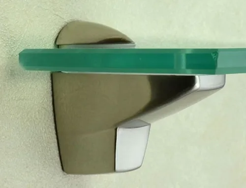 Miniatura 8 de XVL Estante de cristal de baño de 15,5 pulgadas, níquel cepillado GS3004A-L