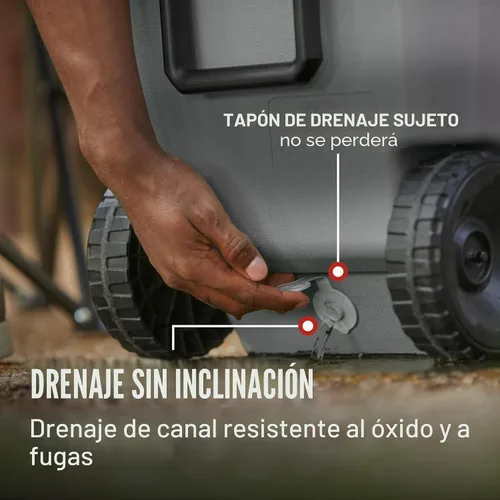 Miniatura 8 de Coleman Classic Series - Enfriador portátil aislado con ruedas, resistente a fugas, para exteriores, mantiene el hielo hasta 5 días, 100 cuartos