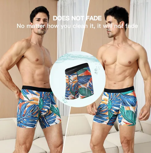 Miniatura 4 de HAVVIS Calzoncillos tipo bóxer de viscosa de bambú para hombre, ropa interior suave y cómoda para hombre, paquete múltiple