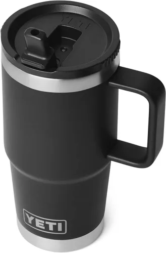 Miniatura 7 de YETI Rambler - Taza de viaje de 20 onzas con tapa abatible con popote, acero inoxidable, aislada al vacío, a prueba de fugas, apta para portavasos