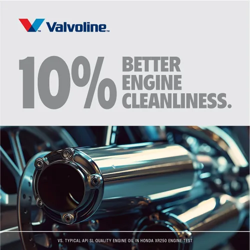 Miniatura 8 de Valvoline Aceite de motor sintético completo para motocicleta de 4 tiempos 20W-50, 1 cuarto de galón