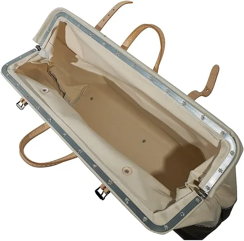 Miniatura 6 de Klein Tools 5105-24 - Bolsa de herramientas de lona resistente con parte inferior de vinilo resistente a la humedad y marco de acero para uso