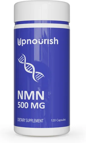 UpNourish NMN 500 mg 120 cápsulas – Suplemento beta nicotinamida mononucleótido NAD – alternativa de ribósido de nicotinamida para mujeres y hombres