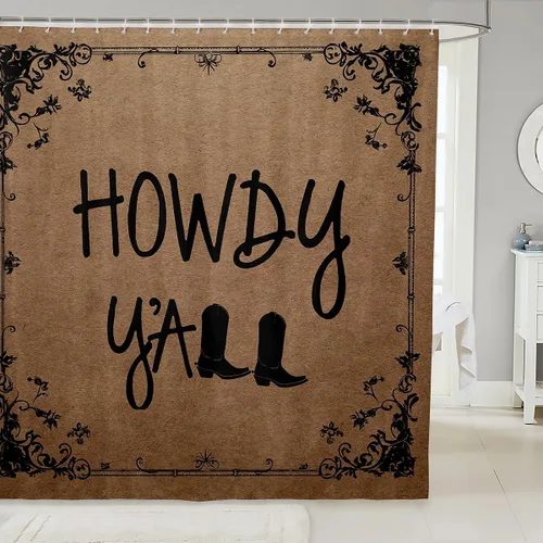 Miniatura 40 de Lindas cortinas de ducha para niños, cortinas rústicas de gallina, decoración de dormitorio de niñas y adultos, girasoles animales, plantas