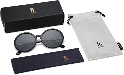 Miniatura 6 de SOJOS Gafas de sol redondas vintage para mujer estilo clásico retro SJ2121