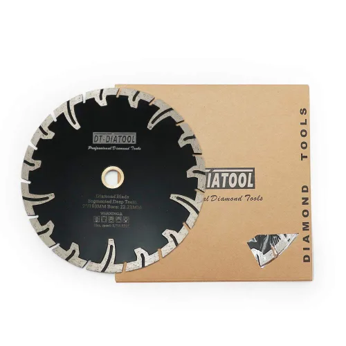 Miniatura 9 de DT-DIATOOL Hoja de diamante de 4-1/2 pulgadas para piedra de granito, hormigón, mármol, disco de corte prensado en caliente con segmento protector