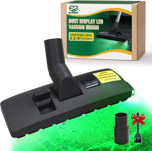 Miniatura 10 de EZ SPARES 1 1/4 pulgadas 1.260 in Aspirador Universal Euro Cepillo Cepillo Cabezal Accesorio para Piso y Alfombra Combo Herramienta (negro)