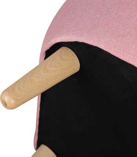 Miniatura 9 de Qaba Sofá para Niños de 2 Asientos, Sofá Sillón para Niños Pequeños, Tela Similar al Lino y Marco de Madera Silla Sofá para Edades 3-7, Asiento