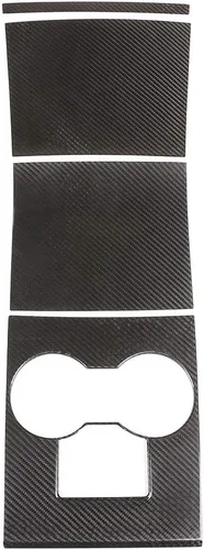 Miniatura 4 de YIWANG Consola central de fibra de carbono 100% real, panel de cambio de marchas, 4 piezas para accesorios de automóvil Tesla Modelo 3